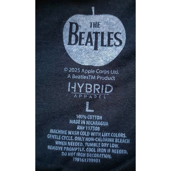 The Beatles Abbey Road T-Shirt Men's Large Black Short Sleeve - Picture 3 of 6